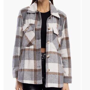 BLANK NYC Plaid Shacket